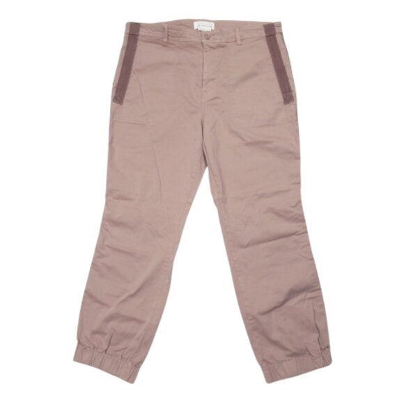 Anthropologie The Richie Striped Slim Jogger Mauve 14 - Picture 4 of 13